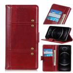 For iPhone 12 / 12 Pro Peas Crazy Horse Texture Horizontal Flip Leather Case with Holder & Card Slots & Wallet(Red)