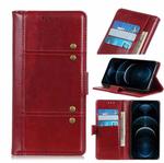 For iPhone 12 Pro Max Peas Crazy Horse Texture Horizontal Flip Leather Case with Holder & Card Slots & Wallet(Brown)