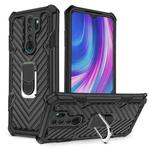 For Xiaomi Redmi Note 8 Pro PC + TPU Shockproof Protective Case with 360 Degree Rotation Ring Holder(Black)