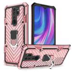 For Xiaomi Redmi Note 8 Pro PC + TPU Shockproof Protective Case with 360 Degree Rotation Ring Holder(Rose Gold)