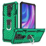For Xiaomi Redmi Note 8 Pro PC + TPU Shockproof Protective Case with 360 Degree Rotation Ring Holder(Dark Green)