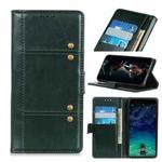 For Huawei Y9a Peas Crazy Horse Texture Horizontal Flip Leather Case with Holder & Card Slots & Wallet(Green)