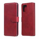 For Samsung Galaxy A42 5G Classic Calf Texture PU + TPU Horizontal Flip Leather Case, with Holder & Card Slots & Wallet(Red)