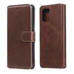 For Samsung Galaxy A42 5G Classic Calf Texture PU + TPU Horizontal Flip Leather Case, with Holder & Card Slots & Wallet(Brown)