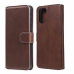 For OnePlus 8T Classic Calf Texture PU + TPU Horizontal Flip Leather Case, with Holder & Card Slots & Wallet(Brown)