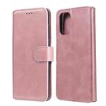 For OnePlus 8T Classic Calf Texture PU + TPU Horizontal Flip Leather Case, with Holder & Card Slots & Wallet(Rose Gold)