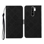 For Xiaomi Redmi 9 Ethnic Style Embossed Pattern Horizontal Flip Leather Case with Holder & Card Slots & Wallet & Lanyard(Black)