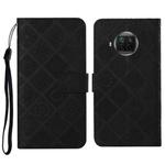 For Xiaomi Mi 10T Lite 5G Ethnic Style Embossed Pattern Horizontal Flip Leather Case with Holder & Card Slots & Wallet & Lanyard(Black)