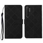 For Xiaomi Mi Note 10 Lite Ethnic Style Embossed Pattern Horizontal Flip Leather Case with Holder & Card Slots & Wallet & Lanyard(Black)