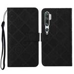 For Xiaomi Mi Note 10 / 10 Pro Ethnic Style Embossed Pattern Horizontal Flip Leather Case with Holder & Card Slots & Wallet & Lanyard(Black)