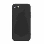 Straight Edge Solid Color TPU Shockproof Case For iPhone 6 Plus(Black)