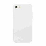 For iPhone SE 2022 / SE 2020 / 8 / 7 Straight Edge Solid Color TPU Shockproof Case(White)