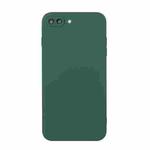 Straight Edge Solid Color TPU Shockproof Case For iPhone 7 Plus / 8 Plus(Dark Night Green)