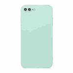Straight Edge Solid Color TPU Shockproof Case For iPhone 7 Plus / 8 Plus(Light Cyan)