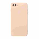 Straight Edge Solid Color TPU Shockproof Case For iPhone 7 Plus / 8 Plus(Light Pink)