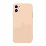 For iPhone 11 Straight Edge Solid Color TPU Shockproof Case (Light Pink)