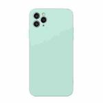 For iPhone 11 Pro Straight Edge Solid Color TPU Shockproof Case (Light Cyan)