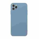 For iPhone 11 Pro Max Straight Edge Solid Color TPU Shockproof Case (Lavender Grey)