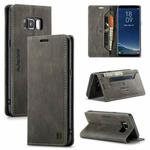 For Samsung Galaxy S8 AutSpace A01 Retro Skin-feel Crazy Horse Texture Horizontal Flip Leather Case with Holder & Card Slots & Wallet & RFID(Coffee)