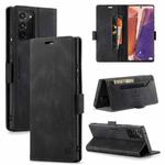 For Samsung Galaxy Note20 AutSpace A01 Retro Skin-feel Crazy Horse Texture Horizontal Flip Leather Case with Holder & Card Slots & Wallet & RFID(Black)