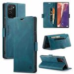 For Samsung Galaxy Note20 AutSpace A01 Retro Skin-feel Crazy Horse Texture Horizontal Flip Leather Case with Holder & Card Slots & Wallet & RFID(Blue)