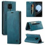 For Xiaomi Redmi Note 9s AutSpace A01 Retro Skin-feel Crazy Horse Texture Horizontal Flip Leather Case with Holder & Card Slots & Wallet & RFID(Blue)