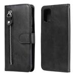 For Samsung Galaxy S20 FE Fashion Calf Texture Zipper Horizontal Flip Leather Case with Stand & Card Slots & Wallet Function(Black)