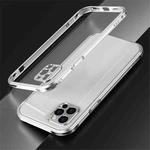 For iPhone 12 Pro Blade Series Lens Protector + Metal Frame Protective Case(Silver)