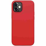 For iPhone 12 mini NILLKIN Flex Pure Series Solid Color Liquid Silicone Dropproof Protective Case (Red)