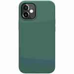For iPhone 12 mini NILLKIN Flex Pure Series Solid Color Liquid Silicone Dropproof Protective Case (Green)