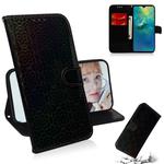 For Huawei Mate 20 Solid Color Colorful Magnetic Buckle Horizontal Flip PU Leather Case with Holder & Card Slots & Wallet & Lanyard(Black)