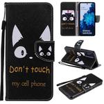 For Samsung Galaxy S20 FE Painting Horizontal Flip Leather Case with Holder & Card Slot & Lanyard(Cat Ears)