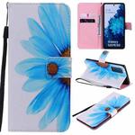 For Samsung Galaxy S20 FE Painted Pattern Horizontal Flip Leather Case, with Wallet & Holder & Card Slots & Lanyard(Sunflower)