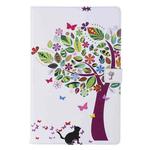 For Samsung Galaxy Tab S6 T860 Painted Pattern Horizontal Flip Leather Case with Holder & Card Slots & Wallet & Sleep / Wake-up Function (Cat and Tree)