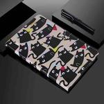 For Samsung Galaxy Tab S6 T860 Painted Pattern Horizontal Flip Leather Case with Holder & Card Slots & Wallet & Sleep / Wake-up Function (Cats)
