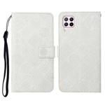 For Huawei P40 lite / nova 6 SE Ethnic Style Embossed Pattern Horizontal Flip Leather Case with Holder & Card Slots & Wallet & Lanyard(White)