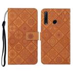 Huawei Honor 20 lite / 10i Ethnic Style Embossed Pattern Horizontal Flip Leather Case with Holder & Card Slots & Wallet & Lanyard(Brown)