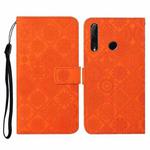 Huawei Honor 20 lite / 10i Ethnic Style Embossed Pattern Horizontal Flip Leather Case with Holder & Card Slots & Wallet & Lanyard(Orange)