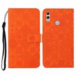 For Huawei P smart 2019 / Honor 10 Lite Ethnic Style Embossed Pattern Horizontal Flip Leather Case with Holder & Card Slots & Wallet & Lanyard(Orange)