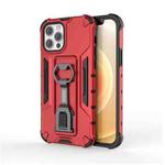 For iPhone 12 / 12 Pro Peacock Style PC + TPU Protective Case with Bottle Opener(Red)