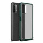 For Xiaomi Redmi Note 9 4G Four-corner Shockproof TPU + PC Protective Case(Green)