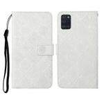 For Samsung Galaxy A31 Ethnic Style Embossed Pattern Horizontal Flip Leather Case with Holder & Card Slots & Wallet & Lanyard(White)