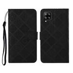 For Samsung Galaxy A42 5G Ethnic Style Embossed Pattern Horizontal Flip Leather Case with Holder & Card Slots & Wallet & Lanyard(Black)