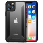 For iPhone 11 Pro PC + TPU Shockproof Protective Case(Black)