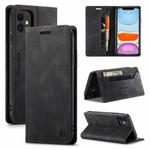 For iPhone 11 Pro AutSpace A01 Retro Skin-feel Crazy Horse Texture Horizontal Flip Leather Case with Holder & Card Slots & Wallet & RFID (Black)