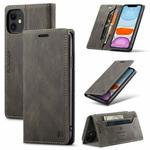 For iPhone 11 Pro Max AutSpace A01 Retro Skin-feel Crazy Horse Texture Horizontal Flip Leather Case with Holder & Card Slots & Wallet & RFID (Coffee)
