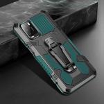 For Xiaomi Redmi Note 9 Machine Armor Warrior Shockproof PC + TPU Protective Case(Army Green)