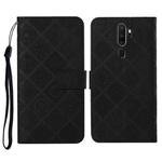 For OPPO A5 / A9 2020 Ethnic Style Embossed Pattern Horizontal Flip Leather Case with Holder & Card Slots & Wallet & Lanyard(Black)