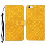 For OPPO F1s Ethnic Style Embossed Pattern Horizontal Flip Leather Case with Holder & Card Slots & Wallet & Lanyard(Yellow)