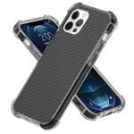 For iPhone 12 Pro Max Carbon Fiber Acrylic Protective Case(Black)